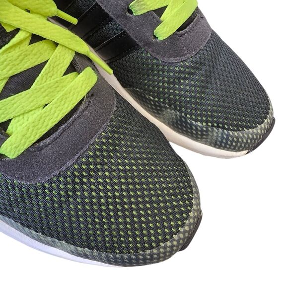 Adidas Big Kids 4Y Neo Cloudfoam Race K Lime Green Sneakers AW4043 - Picture 6 of 16